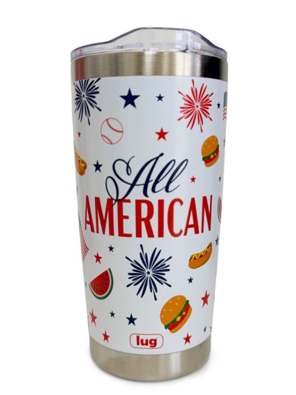 Lug Guzzle Tumbler 20oz All American BBQ